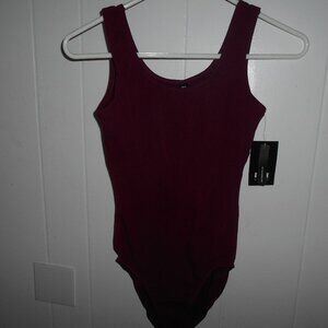 Burgundy Bloch Leotard-  Medium Adult- NWTag